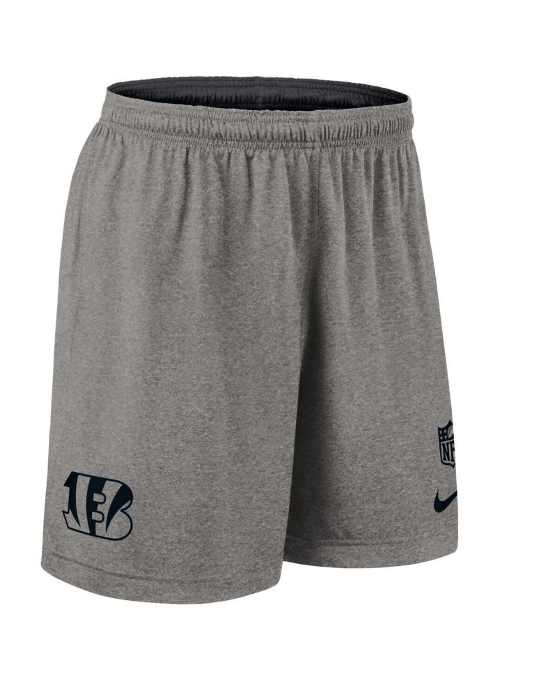 Men's Black Cincinnati Bengals Sideline Reversible Performance Shorts