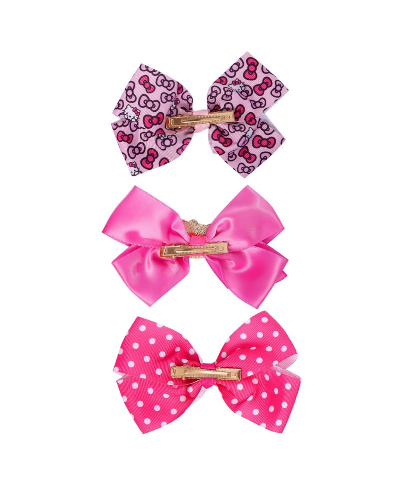 Girls' Officially Licensed Alligator-Clip Hair Clips, 3-Piece Set