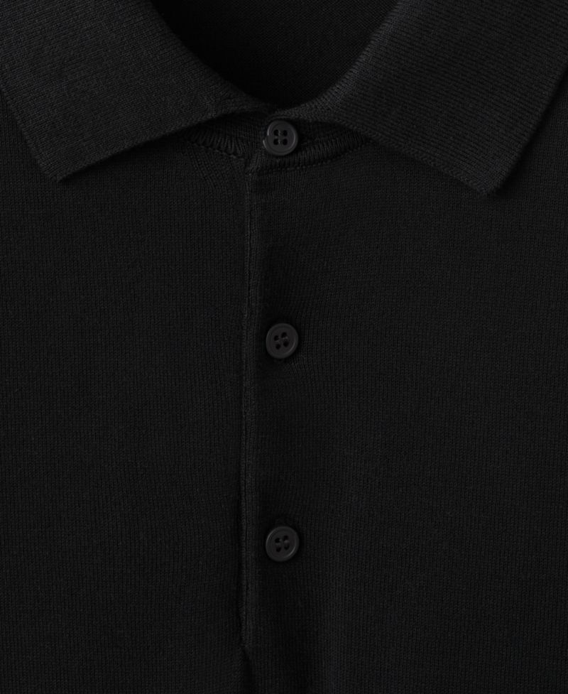 Men's Fine-Knit Cotton Polo Shirt