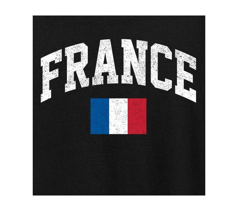 France Flag Plus Size Graphic T-Shirt