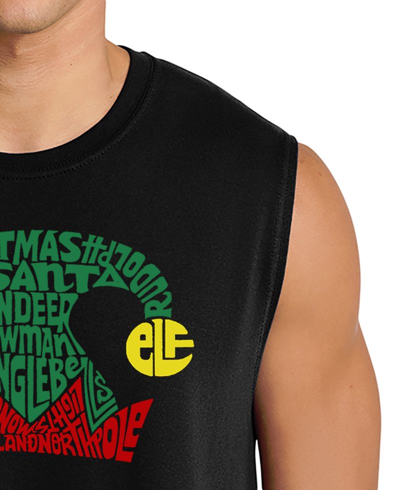 Men's Christmas Elf Hat Graphic Tank Top