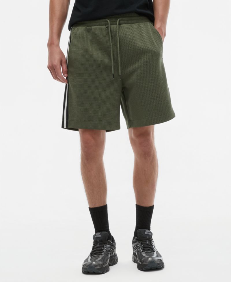 Men's Sport Mesh Striped 7" Drawstring Shorts