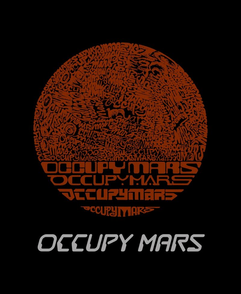 Men's Occupy Mars Planet Graphic Tank Top