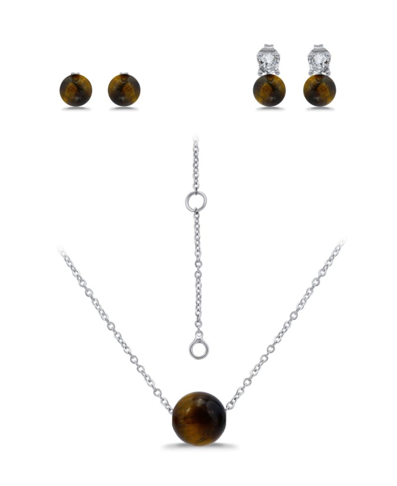 Серебристый/Tigers Eye