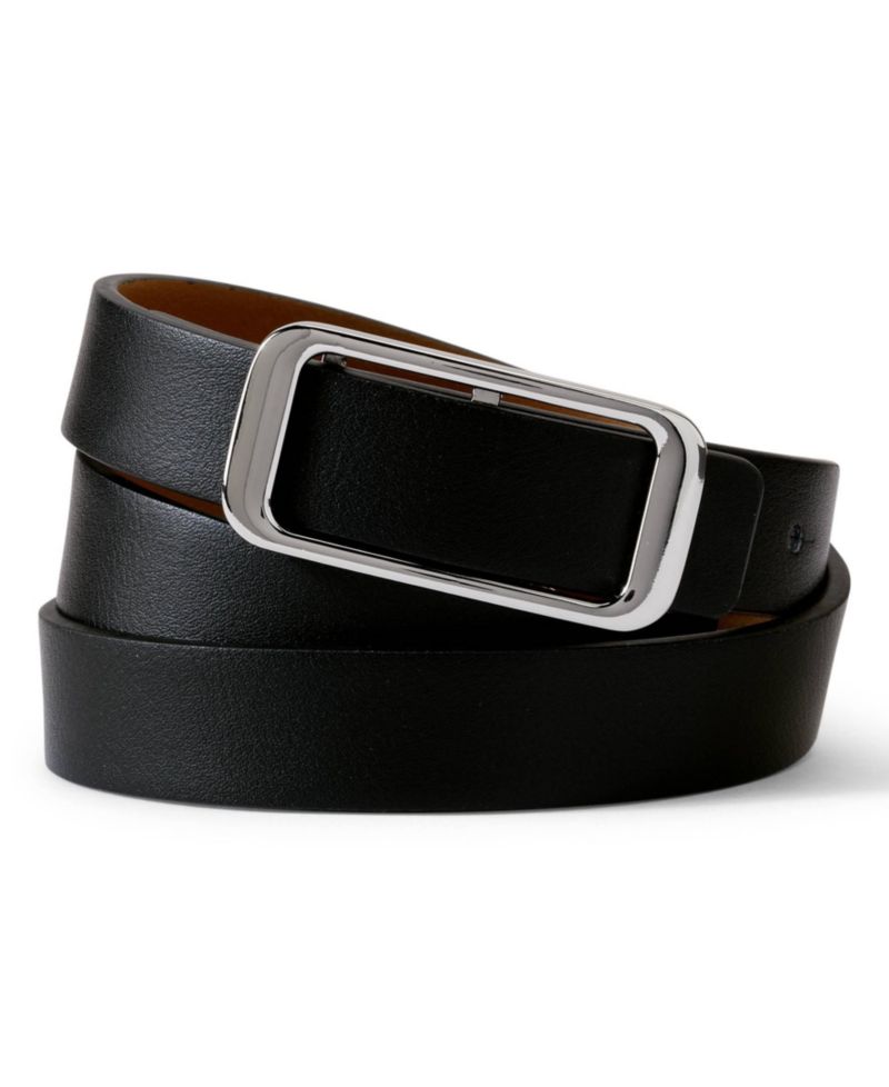 Women's Faux Leather Classic Skinny Belt Set