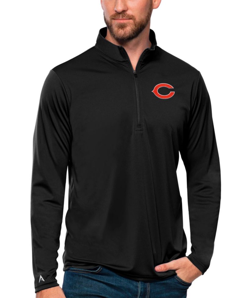 Men's Chicago Bears Tribute Quarter-Zip Pullover Sweatshirt