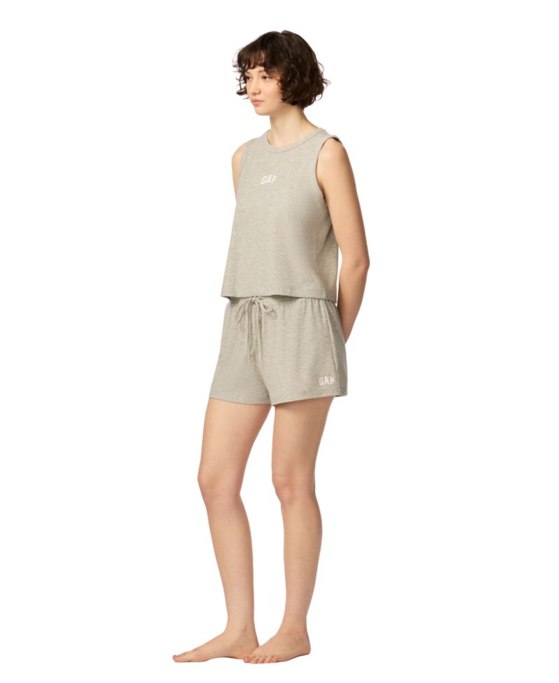 Women's Ribbed Tank Top and Pull-On Shorts, 2-Piece Set