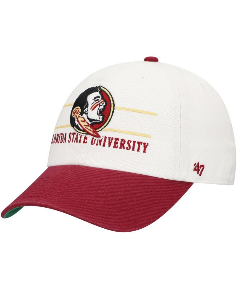 Men's White Florida State Seminoles Gridiron Clean Up Adjustable Hat