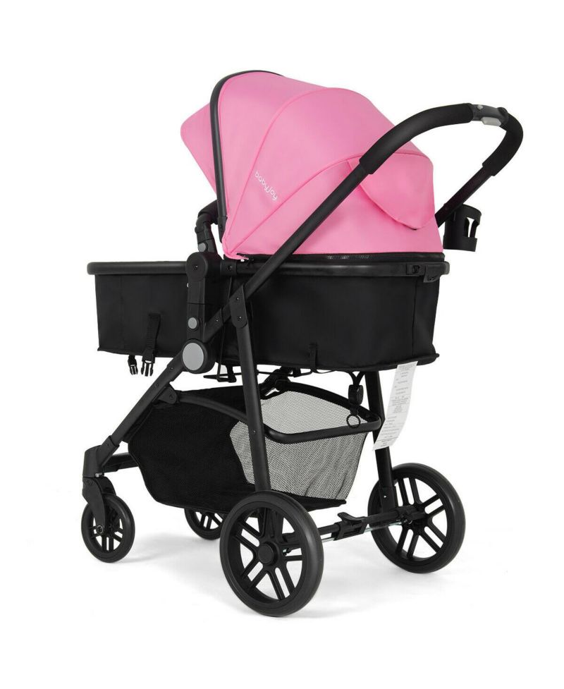 2-in-1 Baby Pushchair with Foldable Design for Newborn Infants