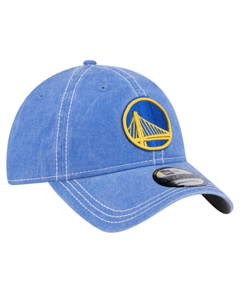 Men's Royal Golden State Warriors Pigment Dyed 9TWENTY Adjustable Hat