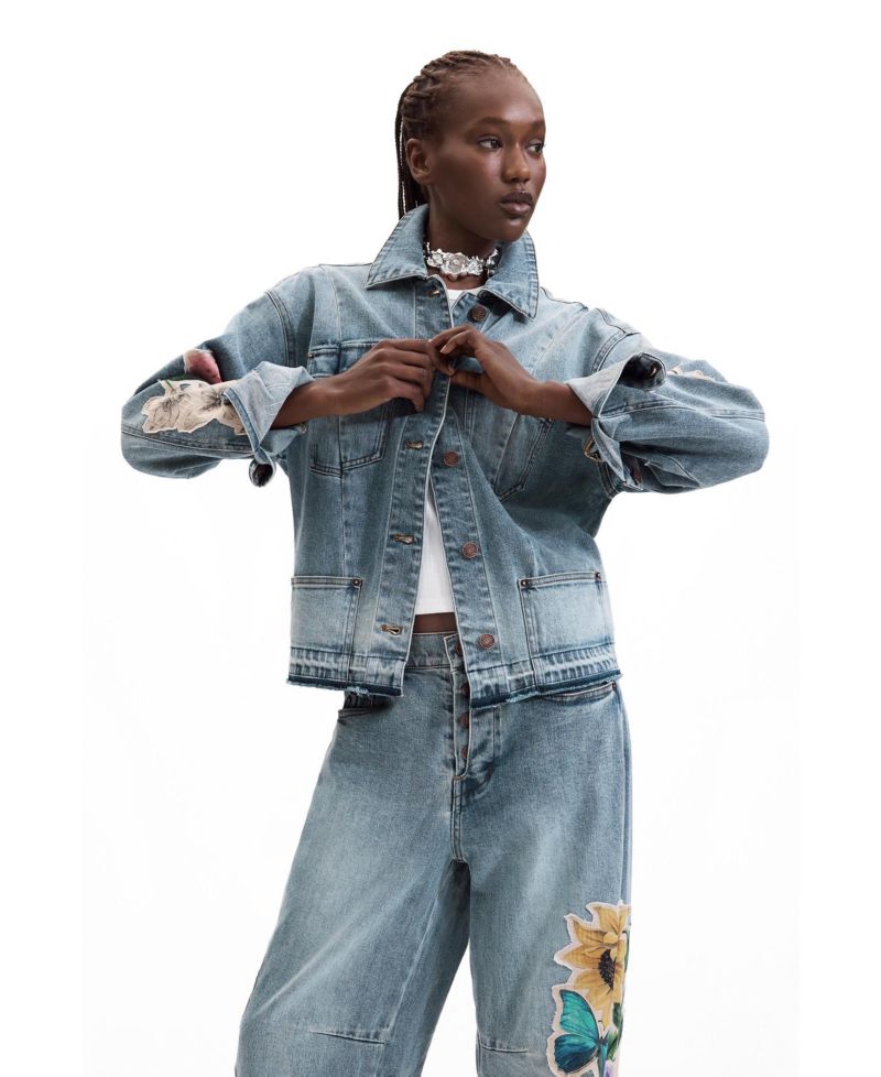 Women's Embroidered denim jacket