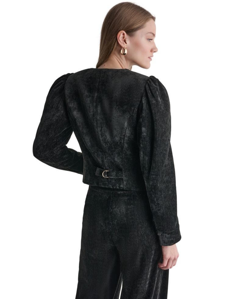 Women's Velvet Cropped Jacket