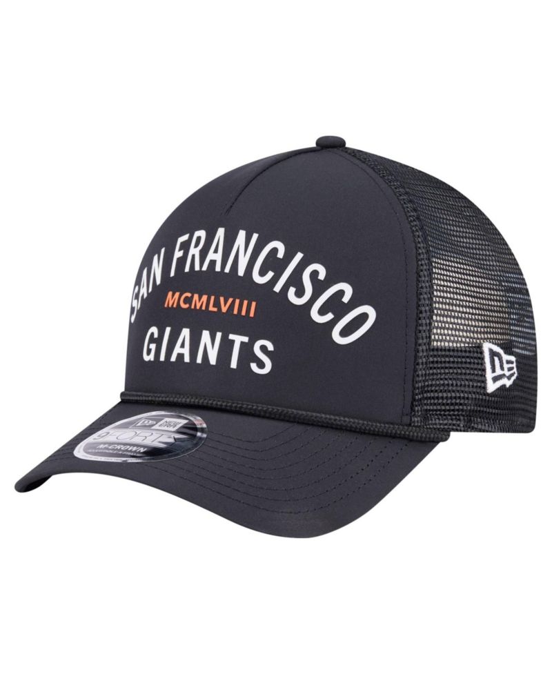 Men's Black San Francisco Giants Minimalist 9FORTY A-Frame Adjustable Hat
