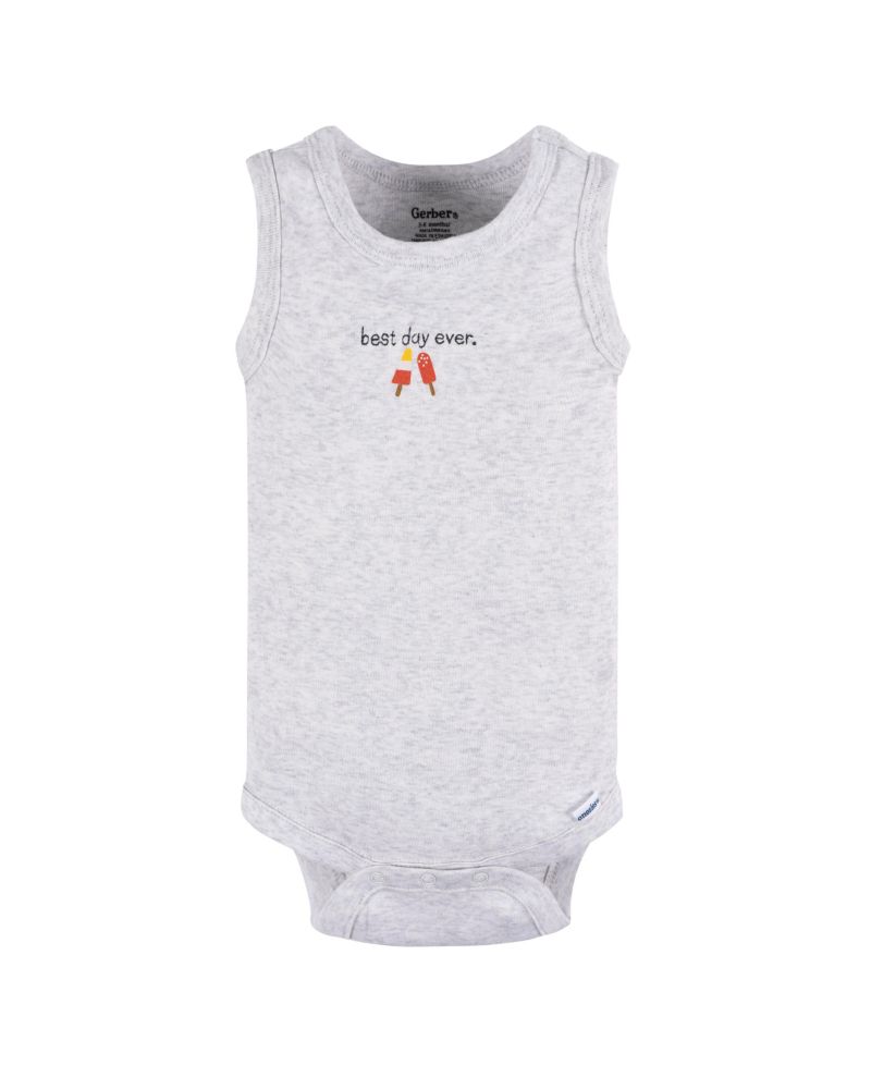 Baby Boys Sleeveless Onesies Bodysuits, 4 Pack