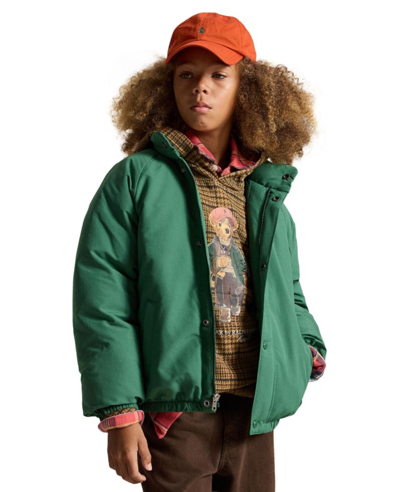 Boys' 8-20 Down Mock Neck Jacket