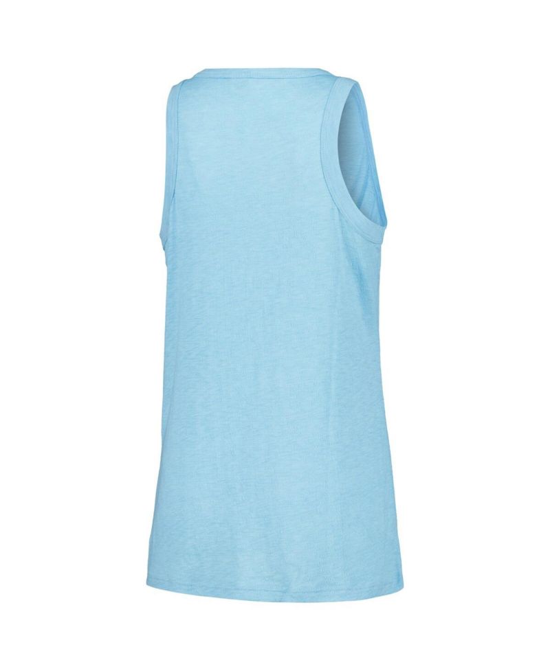 Women's Light Blue Kansas City Royals Gauze High Neck Tank Top