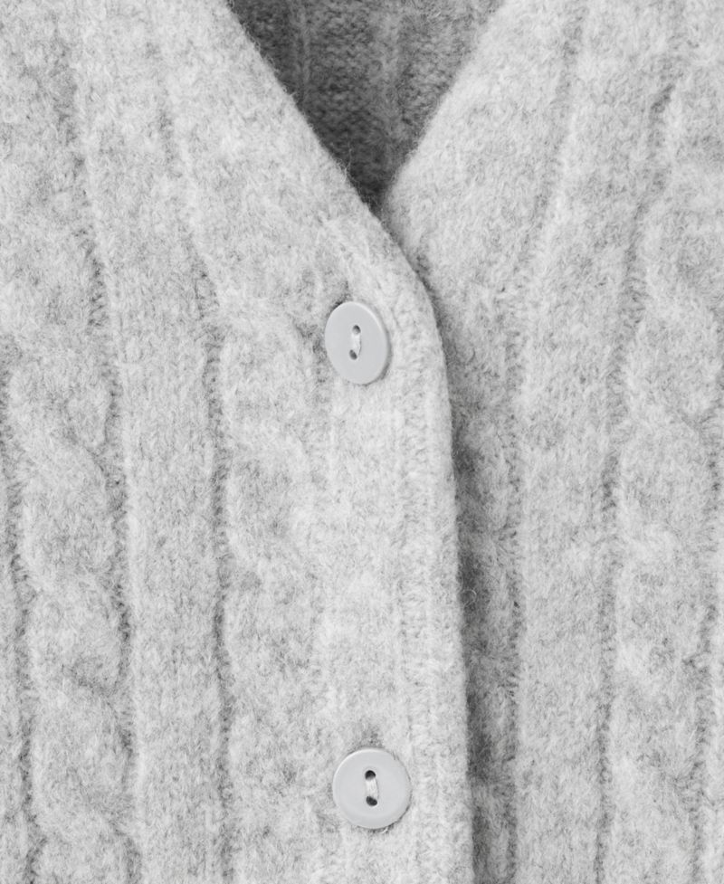 Women's Knitted Braided Cardigan Sweater