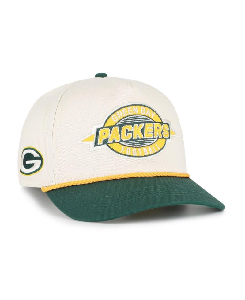Men's Natural Green Bay Packers Frame Out Two Tone Hitch Adjustable Hat