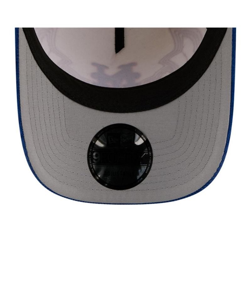 Men's Stone New York Mets Western Stitch 9FORTY A-Frame Adjustable Hat