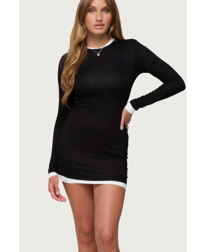Women's Norah Contrast Layered Mini Dress