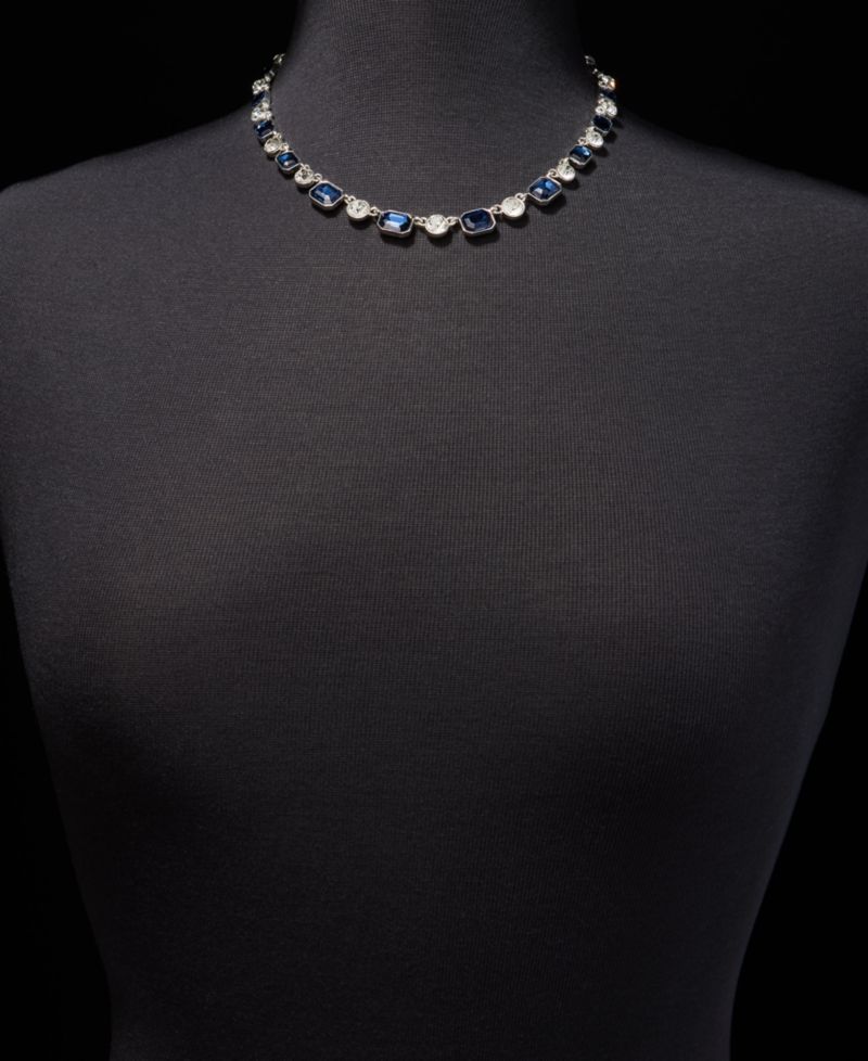 Crystal All-Around Collar Necklace, 16" + 3" extender