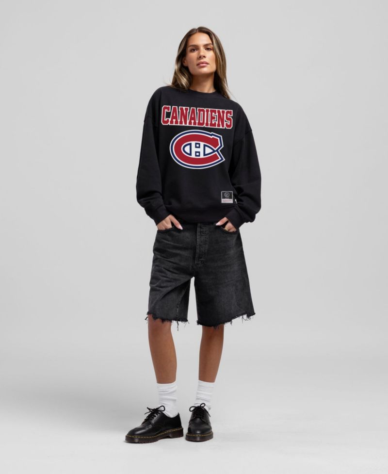 Women's Montreal Canadiens Core Oversized Dropped-Shoulder Sweatshirt