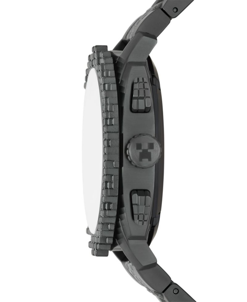 Quartz Minecraft The Nether Chronograph Stainless Steel Watch 44mm