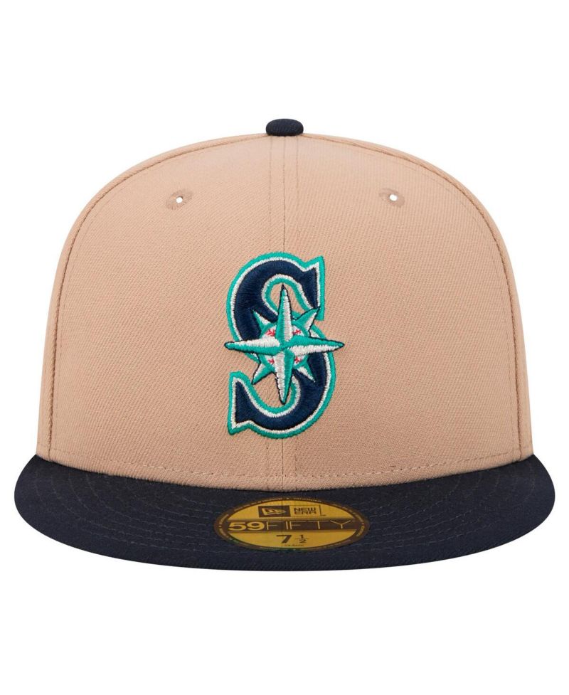 Men's Khaki Seattle Mariners 59FIFTY Fitted Hat