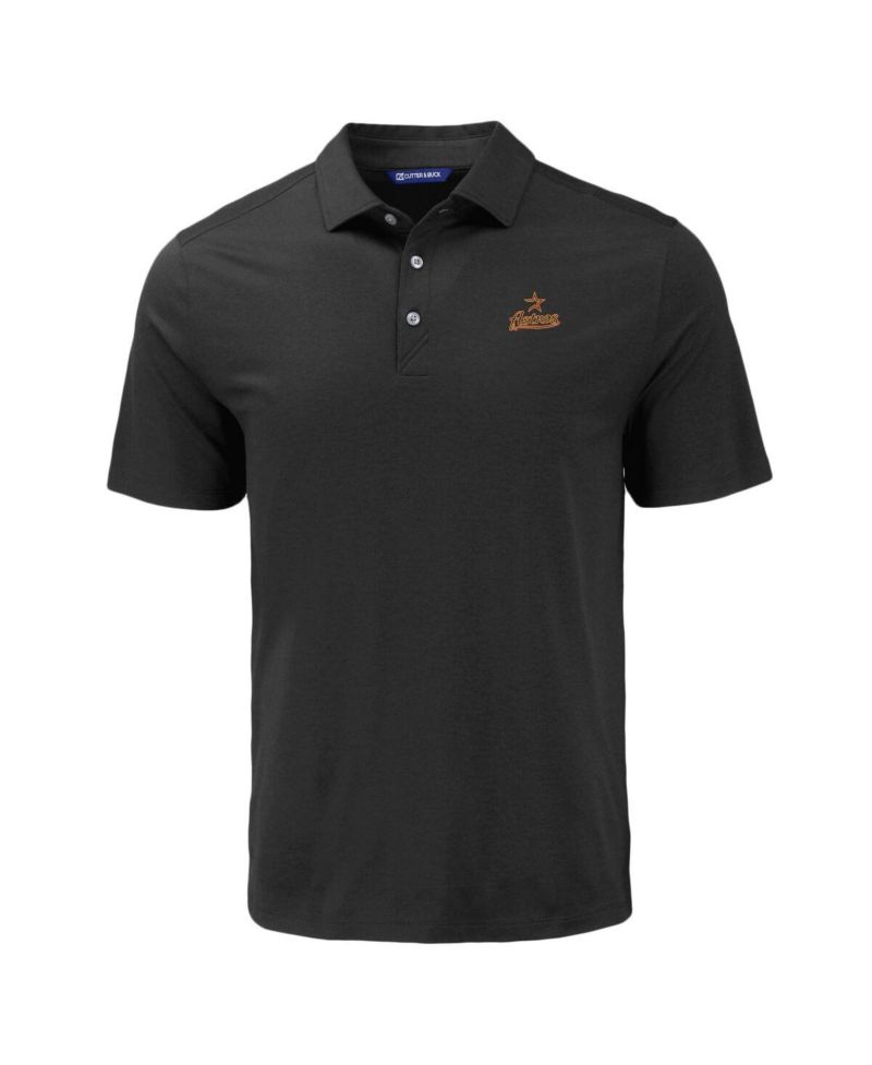 Men's Black Houston Astros Coastline Epic Comfort Eco Polo Shirt