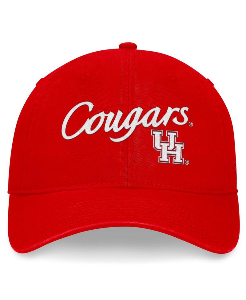 Men's Red Houston Cougars Heritage CeeCee Adjustable Hat