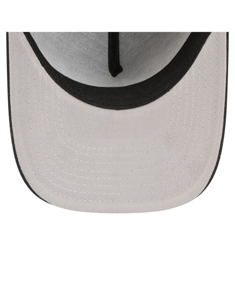 Big Boys and Girls Black Miami Marlins 9FORTY A-Frame Adjustable Hat