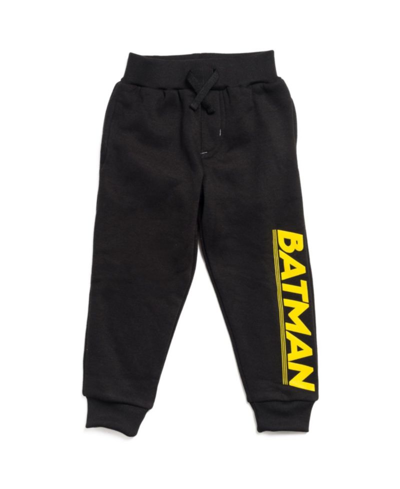 Little Boys 6-20 Superman Batman Fleece Pullover Hoodie and Pants Outfit Set