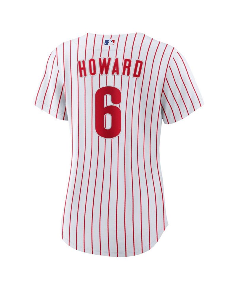Women's Ryan Howard White Philadelphia Phillies Replica Jersey