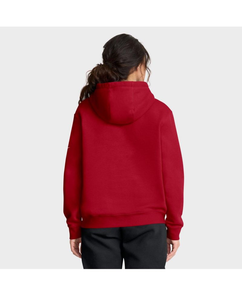 Women's Scarlet San Francisco 49ers Club Fleece Pullover Hoodie