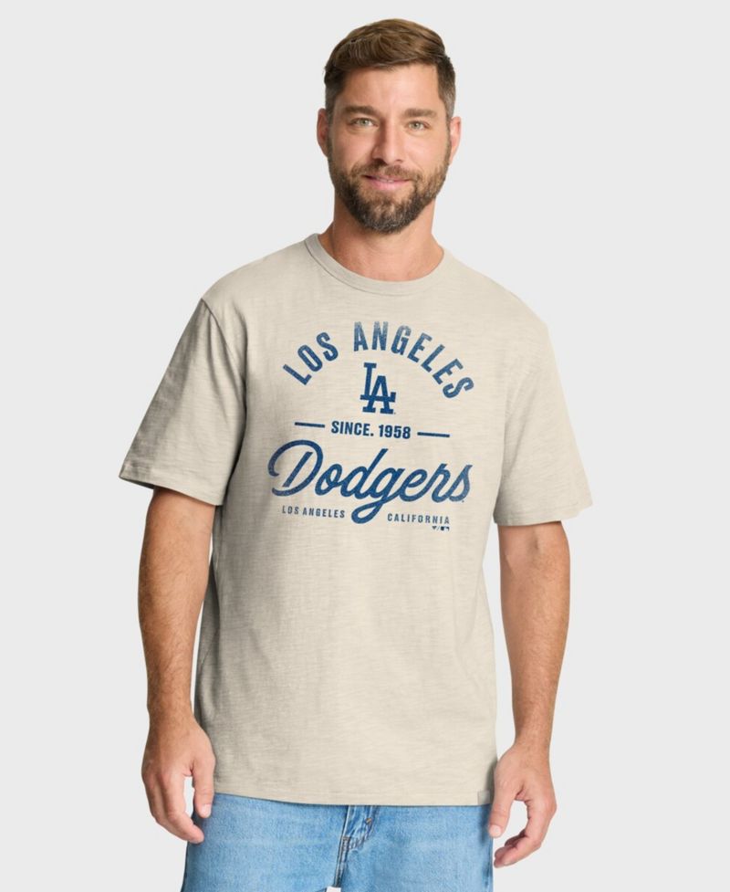 Men's Tan Los Angeles Dodgers Stadium T-Shirt
