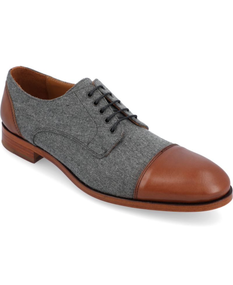 Men's Jack Handcrafted Leather, Velvet and Wool Dress Shoes