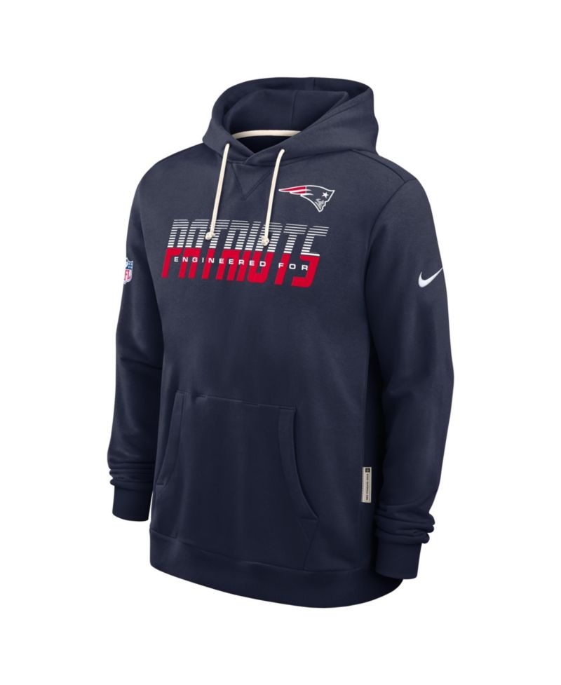Men's Navy New England Patriots Sideline Standard Issue Dri-FIT Hoodie