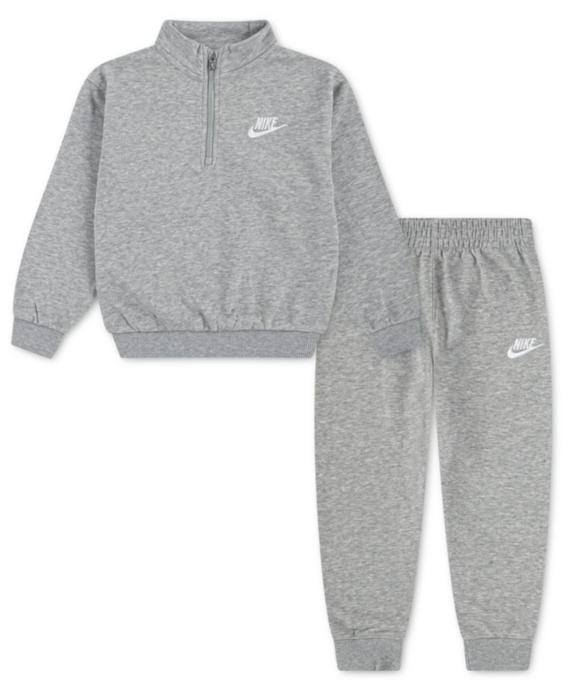 Boys' 2T-7 Logo Detail Sweatshirt and Pants, 2-Piece Set