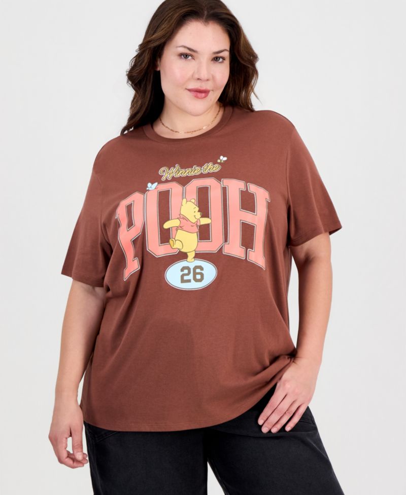 Plus Size Pooh 86 Tee Graphic Short-Sleeve T-Shirt