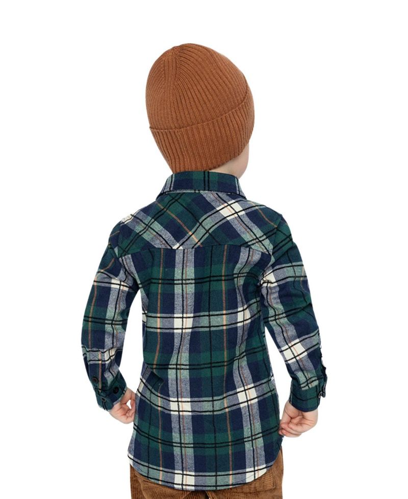 Little and Big Boy (6-12) Plaid Shirt