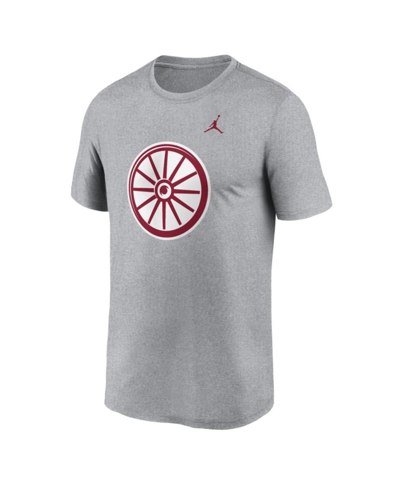 Men's Heather Gray Oklahoma Sooners Primetime Legend Alternate Logo T-Shirt