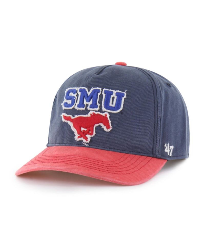Men's and Women's Navy/Red SMU Mustangs Well-Worn Calderwood Hitch Adjustable Hat