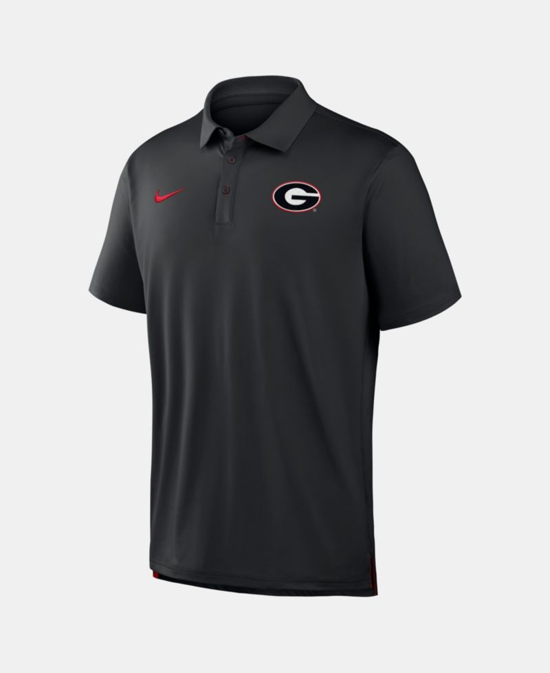 Men's Black Georgia Bulldogs 2026 Sideline Tour Dri-FIT Polo Shirt