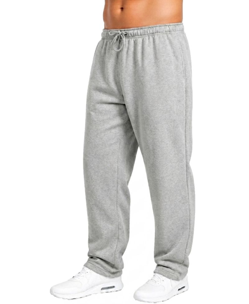 Men's Classic Open-Bottom Fleece Sweatpants