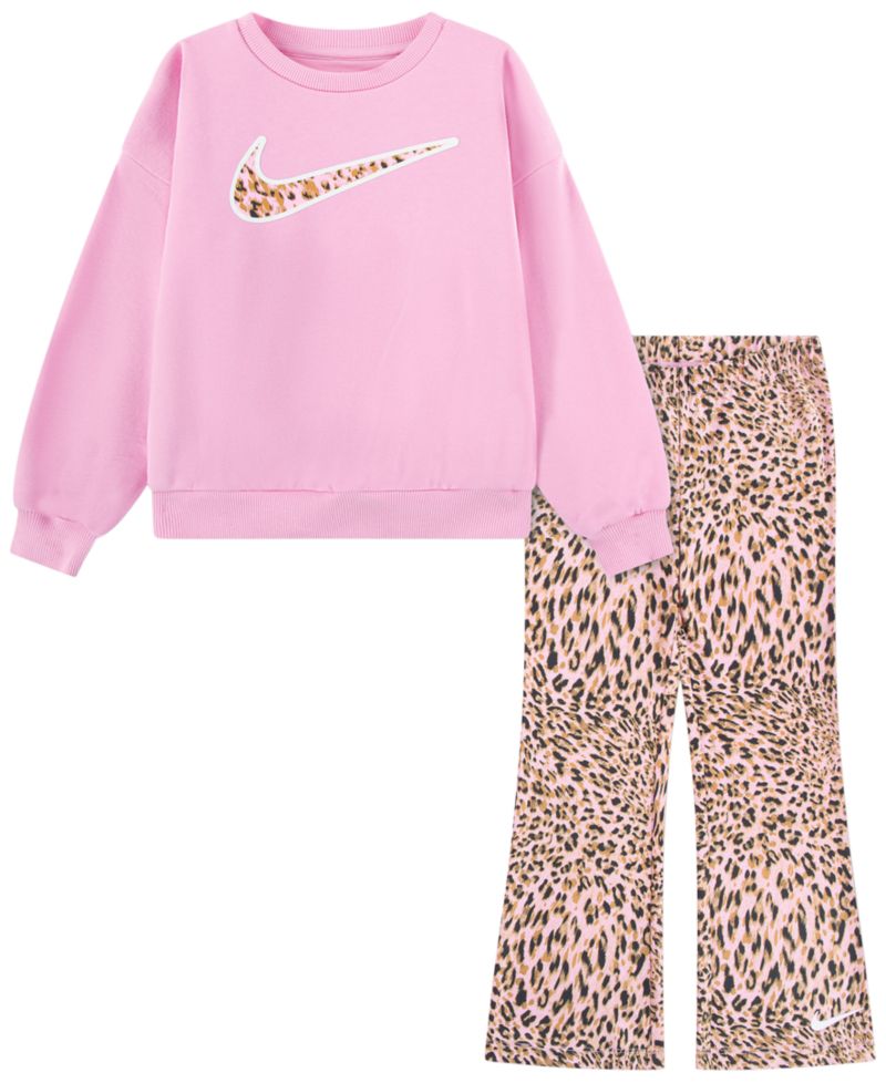 Girls' 2T-6X Printed Top and Leggings, 2-Piece Set