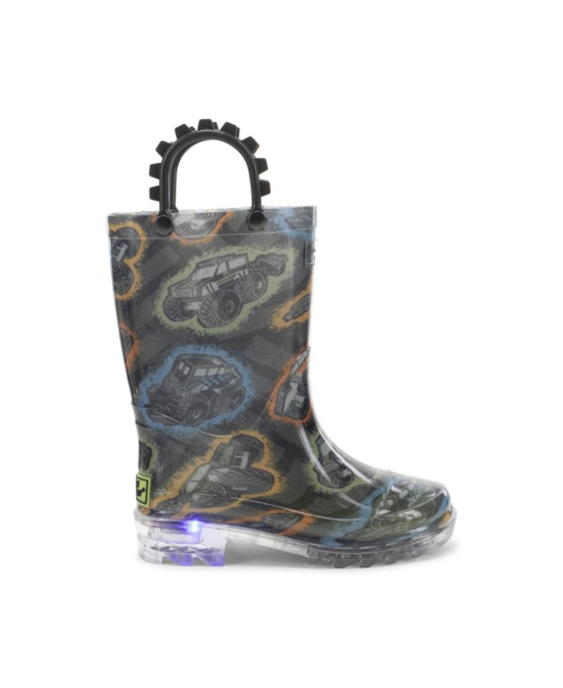 Kids Big Wheels Lighted Rain Boot