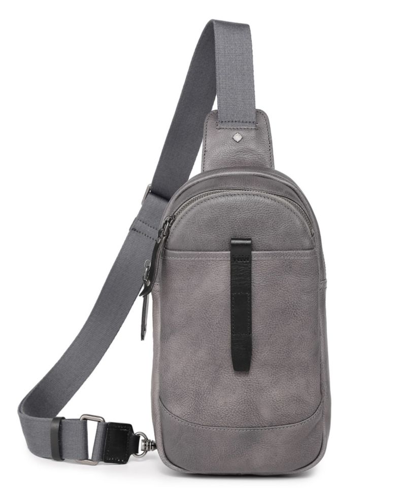 Sun-Wing Leather Sling Bag