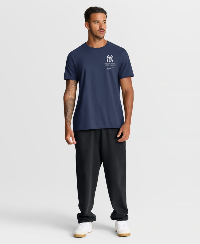 Men's Navy New York Yankees Primetime 2-Hit T-Shirt