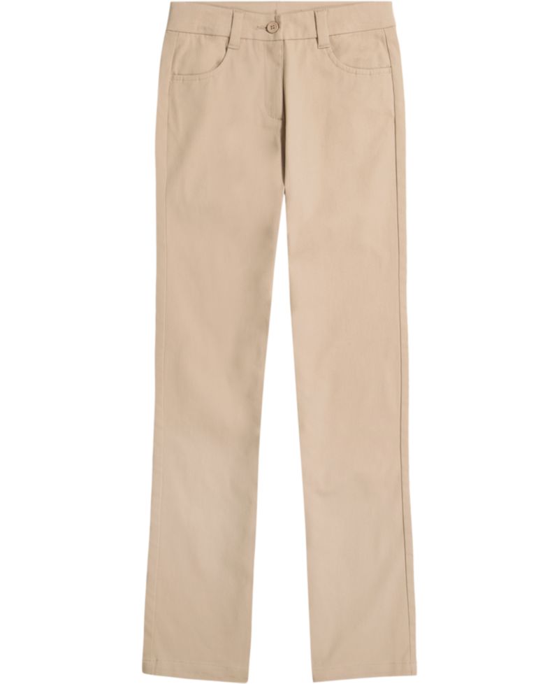 Big Girls Uniform High Waisted 4-Pocket Bootcut Pants