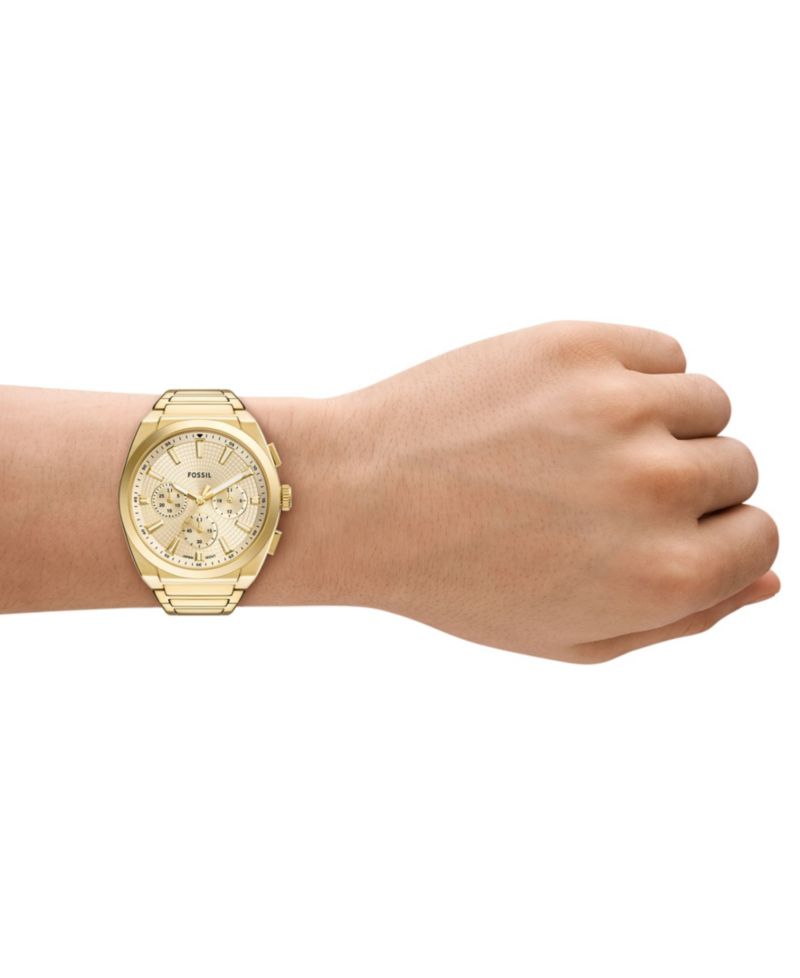 Men's Everett Chronograph Gold-Tone Stainless Steel Watch, 44mm